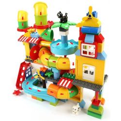 FEELO 1625 Xếp hình kiểu    Particle Pipe Slide Building Blocks Boys And Girls Khối ống Trượt Xây Dựng Khối Chàng Trai Và Cô Gái 150 khối