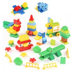 FEELO 1622A Xếp hình kiểu    Creative Puzzle Xếp Hình Sáng Tạo 125 khối