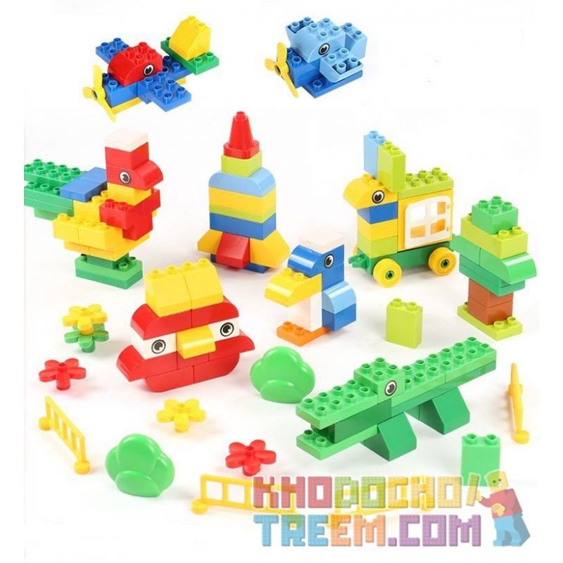 FEELO 1622A Xếp hình kiểu    Creative Puzzle Xếp Hình Sáng Tạo 125 khối