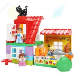 FEELO 1629 Xếp hình kiểu    Children's Kitchen Lắp Ráp Nhà Bếp Trẻ Em 83 khối