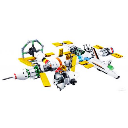 SLUBAN M38-B0731 B0731 0731 M38B0731 38-B0731 non  TÀU KHÔNG GIAN KẾT HỢP BỞI MÁY BAY bộ đồ chơi xếp lắp ráp ghép mô hình Space Thám Hiểm Không Gian 510 khối