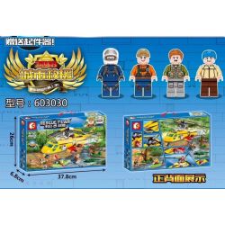 SEMBO 603030 non  TRỰC THĂNG CỨU HỘ bộ đồ chơi xếp lắp ráp ghép mô hình Rescue Team Đội Cứu Hộ 324 khối