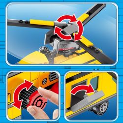 SEMBO 603030 non  TRỰC THĂNG CỨU HỘ bộ đồ chơi xếp lắp ráp ghép mô hình Rescue Team Đội Cứu Hộ 324 khối