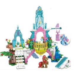 SHENG YUAN SY 1096 non  LÂU ĐÀI TÌNH YÊU PHA LÊ CỦA PONY bộ đồ chơi xếp lắp ráp ghép mô hình My Little Pony Chú Ngựa Nhỏ 359 khối