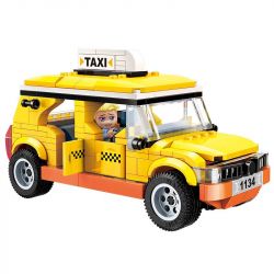 Enlighten 1134 Qman 1134 non  TAXI THÀNH PHỐ bộ đồ chơi xếp lắp ráp ghép mô hình Colorful City COLORFULCITY Thành Phố Sắc Màu 322 khối