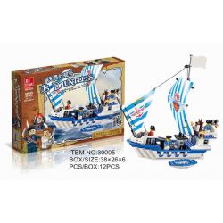 JIE STAR 30005 Xếp hình kiểu  PIRATES OF THE CARIBBEAN Dauntless Thuyền Cướp Biển 339 khối