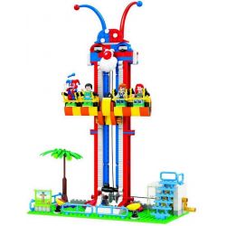 Winner 7043 non  TRÒ CHƠI CẢM GIÁC MẠNH bộ đồ chơi xếp lắp ráp ghép mô hình City Modern Paradise Thành Phố Thiên Đường Hiện Đại 337 khối