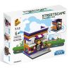 PanlosBrick 657009 Panlos Brick 657009 non  CỬA HÀNG BÁNH PIZZA bộ đồ chơi xếp lắp ráp ghép mô hình Mini Modular STREETSCAPE Đường Phố Thu Nhỏ 145 khối