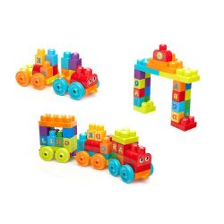  Mega Bloks Super Big Blocks On Trains Xếp hình Xếp Hình Khối Siêu Lớn Trên Tàu Hỏa 50 khối
