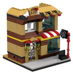 PanlosBrick 657011 Panlos Brick 657011 non  CỬA HÀNG TRANG ĐIỂM bộ đồ chơi xếp lắp ráp ghép mô hình Mini Modular STREETSCAPE Đường Phố Thu Nhỏ 145 khối