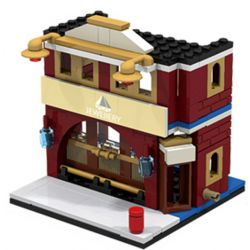 PanlosBrick 657012 Panlos Brick 657012 non  CỬA HÀNG TRANG SỨC bộ đồ chơi xếp lắp ráp ghép mô hình Mini Modular STREETSCAPE Đường Phố Thu Nhỏ 145 khối