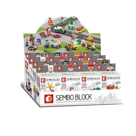  Xếp hình kiểu City Street scenes, small scenes Cư dân thành phố 322 khối