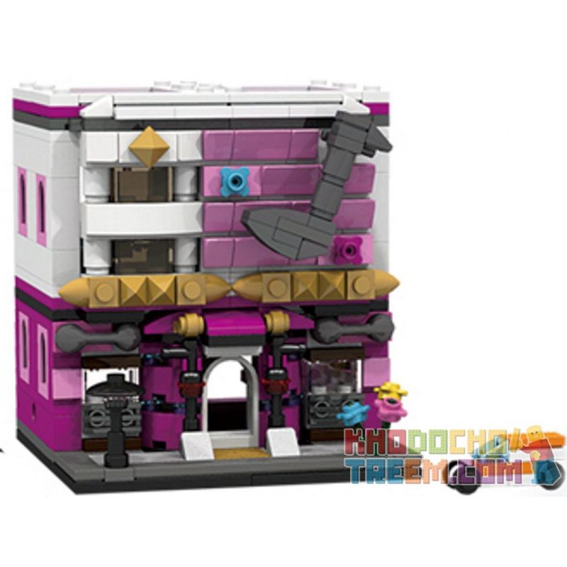 PanlosBrick 657017 Panlos Brick 657017 non  NHÀ HÁT bộ đồ chơi xếp lắp ráp ghép mô hình Mini Modular STREETSCAPE Đường Phố Thu Nhỏ 310 khối