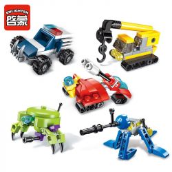 Enlighten 2101 Qman 2101 non  10 ĐỘI DI ĐỘNG SIÊU BIẾN THỂ bộ đồ chơi xếp lắp ráp ghép mô hình Transformers HYPERFUNCTION TACTICAL UNIT Robot Đại Chiến Người Máy Biến Hình 309 khối