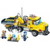 Enlighten 2407 Qman 2407 non  XE CẦN CẨU KYANITE bộ đồ chơi xếp lắp ráp ghép mô hình Kyanite Squad KYANITE SQUAD KYANITE TRANSPORTER Đội Khai Khoáng 309 khối