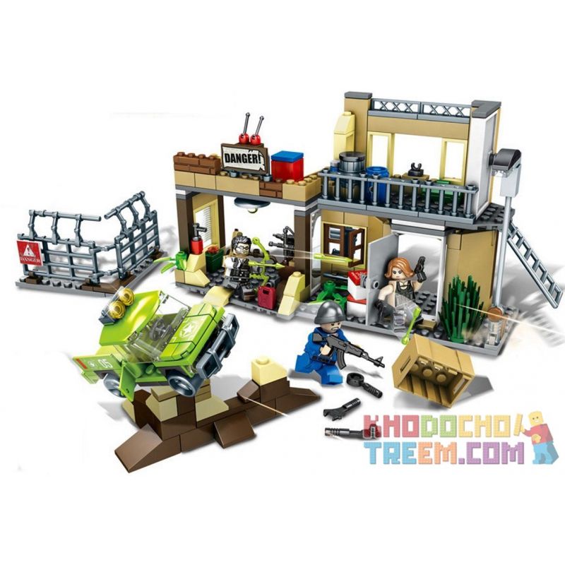 SHENG YUAN SY 1117 non  SỬA CHỮA GARA bộ đồ chơi xếp lắp ráp ghép mô hình Battle Royale Cuôc Chiến Sinh Tử 329 khối