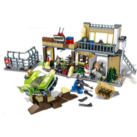 SHENG YUAN SY 1117 non  SỬA CHỮA GARA bộ đồ chơi xếp lắp ráp ghép mô hình Battle Royale Cuôc Chiến Sinh Tử 329 khối