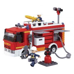 SLUBAN M38-B0626 B0626 0626 M38B0626 38-B0626 non  XE CỨU HỎA JUG bộ đồ chơi xếp lắp ráp ghép mô hình Fire Rescure WATER TANKER FIRE TRUCK 343 khối