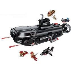 Enlighten 1730 Qman 1730 non  ĐỘT NHẬP CĂN CỨ TÀU NGẦM bộ đồ chơi xếp lắp ráp ghép mô hình Military Army COMBAT ZONES Quân Sự Bộ Đội 1196 khối