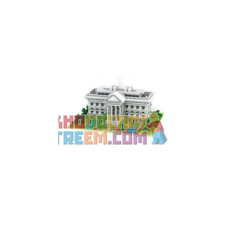 YZ DIAMOND 062 Xếp hình kiểu Nanoblock ARCHITECTURE The White House Nhà Trắng 2021 khối