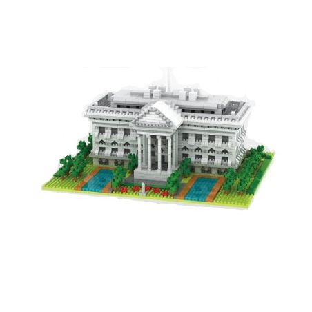 YZ DIAMOND 062 Xếp hình kiểu Nanoblock ARCHITECTURE The White House Nhà Trắng 2021 khối