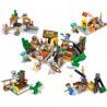 SHENG YUAN SY 1048A 1048B 1048C 1048D non  MINIFIGURES 4 KIỂU bộ đồ chơi xếp lắp ráp ghép mô hình Minecraft MY WORLD Game Xây Dựng 312 khối