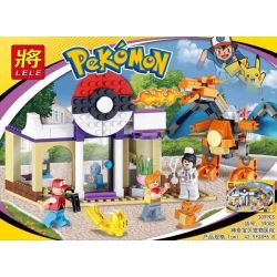LELE 39005 non  BỆNH VIỆN THÚ CƯNG bộ đồ chơi xếp lắp ráp ghép mô hình Pokémon POKEMON GO 309 khối