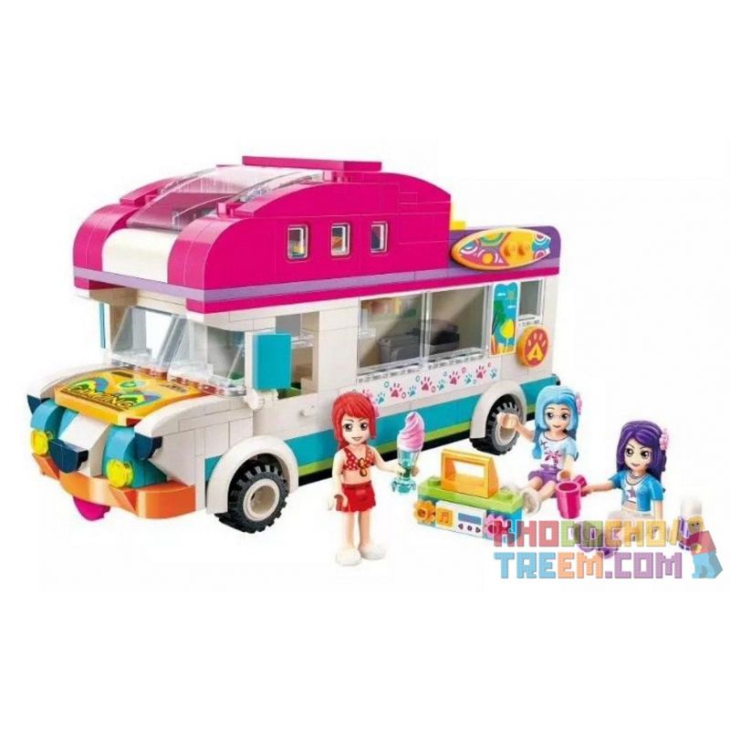 Enlighten 2020 Qman 2020 non  XE Ô TÔ DÃ NGOẠI bộ đồ chơi xếp lắp ráp ghép mô hình  CHERRY Các Bạn Gái 309 khối