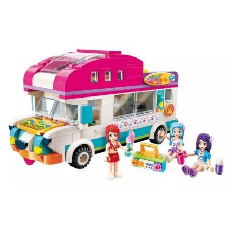 Enlighten 2020 Qman 2020 non  XE Ô TÔ DÃ NGOẠI bộ đồ chơi xếp lắp ráp ghép mô hình  CHERRY Các Bạn Gái 309 khối