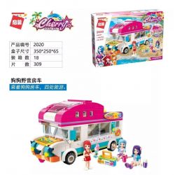 Enlighten 2020 Qman 2020 non  XE Ô TÔ DÃ NGOẠI bộ đồ chơi xếp lắp ráp ghép mô hình  CHERRY Các Bạn Gái 309 khối