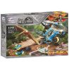 Winner 8049 non  TRỰC THĂNG THÁM HIỂM bộ đồ chơi xếp lắp ráp ghép mô hình Jurassic World DINOSAUR CAPTURE HELICOPTER Thế Giới Khủng Long 307 khối