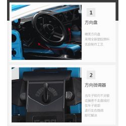 DOUBLEE CADA C51053 51053 non  SIÊU XE ĐIỀU KHIỂN TỪ XA bộ đồ chơi xếp lắp ráp ghép mô hình  DETECH Kỹ Thuật Công Nghệ Cao Mô Hình Phương Tiện 419 khối