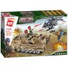 Enlighten 1729 Qman 1729 non  XE TĂNG HẠNG NẶNG bộ đồ chơi xếp lắp ráp ghép mô hình Military Army COMBAT ZONES Quân Sự Bộ Đội 712 khối
