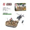 Enlighten 1729 Qman 1729 non  XE TĂNG HẠNG NẶNG bộ đồ chơi xếp lắp ráp ghép mô hình Military Army COMBAT ZONES Quân Sự Bộ Đội 712 khối