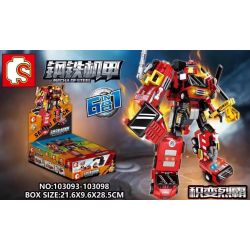 SEMBO 103093 103094 103095 103096 103097 103098 non  JICHANG LIEBA 6 KẾT HỢP bộ đồ chơi xếp lắp ráp ghép mô hình Transformers MECHA OF STEEL Robot Đại Chiến Người Máy Biến Hình 649 khối