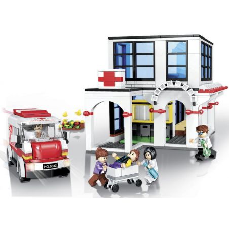 Winner 5032 non  TRẠM CỨU HỎA 2 bộ đồ chơi xếp lắp ráp ghép mô hình Rock City Thành Phố Đá 627 khối