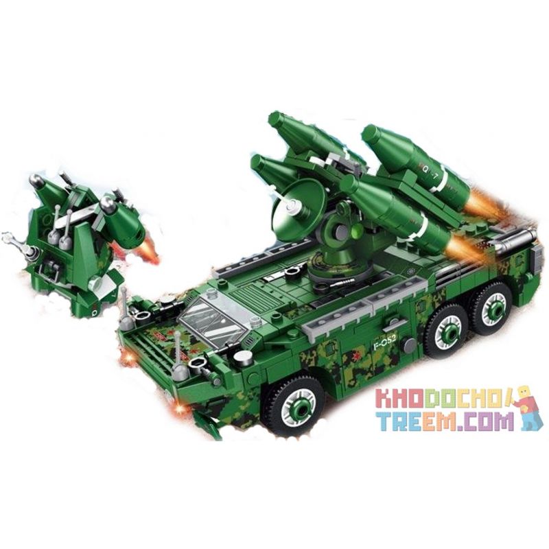 PanlosBrick 633023A 633023B 633023C 633023D 633023E 633023F 633023G 633023H Panlos Brick 633023A 633023B 633023C 633023D 633023E 633023F 633023G 633023H non  HỆ THỐNG TÊN LỬA PHÒNG KHÔNG TRUNG QUỐC HỒNG KÌ 7 bộ đồ chơi xếp lắp ráp ghép mô hình Military Army FIELD MISSILE VEHICLE Quân Sự Bộ Đội 681 khối