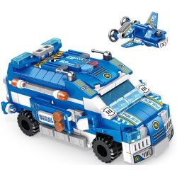 PanlosBrick 633015 Panlos Brick 633015 non  XE CHỞ LÍNH CỦA CẢNH SÁT 12 TRONG bộ đồ chơi xếp lắp ráp ghép mô hình Police PLOCE ASSAULT CAR 569 khối