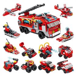 PanlosBrick 633016 Panlos Brick 633016 non  ĐỘI CỨU HỎA THÀNH PHỐ 12 TRONG bộ đồ chơi xếp lắp ráp ghép mô hình City CITY FIRE BRIGADE 561 khối