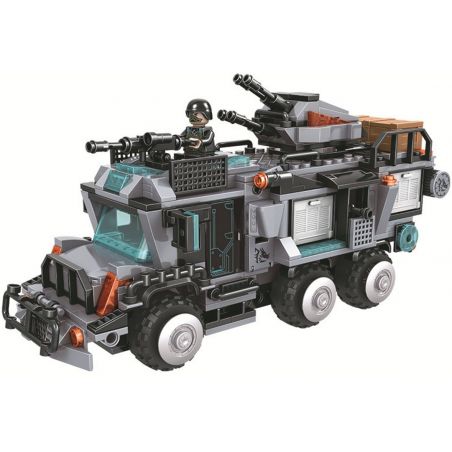 Winner 5064 non  XE CHỈ HUY CHIẾN ĐẤU CỦA RAPTORS bộ đồ chơi xếp lắp ráp ghép mô hình Crocodile Special Forces Cá Sấu Đặc Nhiệm 527 khối