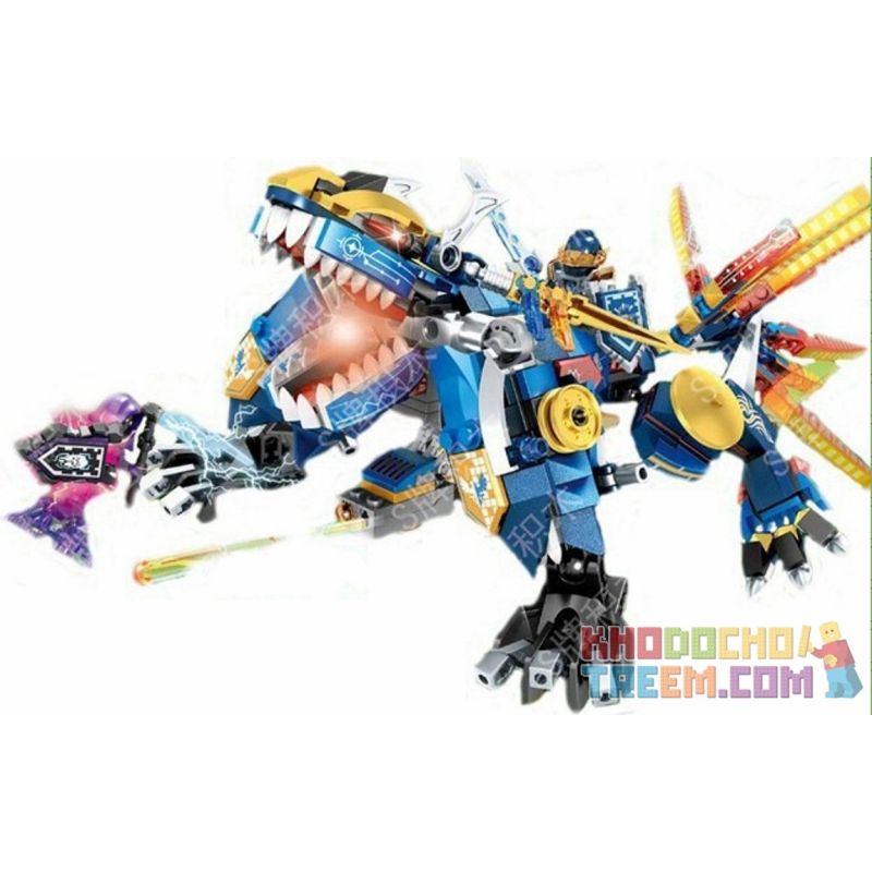 SHENG YUAN SY SY915 non  RỒNG SẤM SÉT CỦA CRAY bộ đồ chơi xếp lắp ráp ghép mô hình Nexo Knights NICK KNIGHTS Hiệp Sỹ Nexo 462 khối