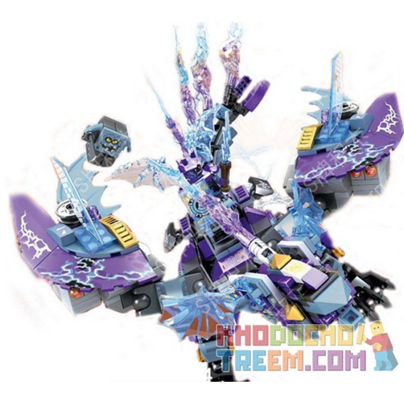 SHENG YUAN SY SY914 non  ĐẠI BÀNG MECHANICAL bộ đồ chơi xếp lắp ráp ghép mô hình Nexo Knights NICK KNIGHTS Hiệp Sỹ Nexo 454 khối