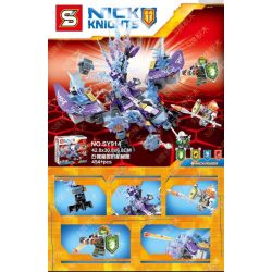 SHENG YUAN SY SY914 non  ĐẠI BÀNG MECHANICAL bộ đồ chơi xếp lắp ráp ghép mô hình Nexo Knights NICK KNIGHTS Hiệp Sỹ Nexo 454 khối