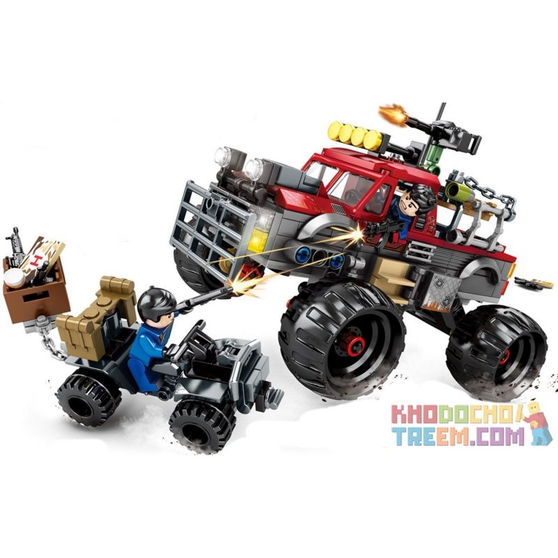 SHENG YUAN SY SY1342 1342 non  CHIẾN ĐẤU SA MẠC CÓ VŨ TRANG bộ đồ chơi xếp lắp ráp ghép mô hình Game For Peace Chiến Đấu Cho Hòa Bình 408 khối