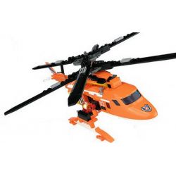 Kazi KY80524 80524 non  MÁY BAY TRỰC THĂNG CỨU HỘ TRÊN KHÔNG SÁU CÁNH QUẠT HAI LỚP 1 ĐẾN 2 bộ đồ chơi xếp lắp ráp ghép mô hình Fire Rescure FIRE RESCUE Cứu Hỏa 395 khối