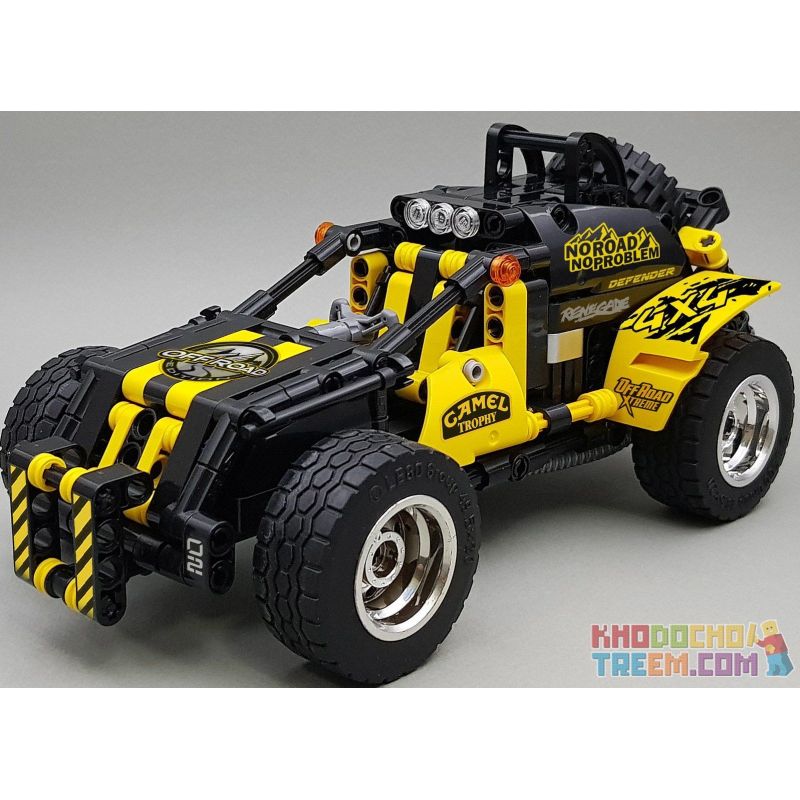 Decool 3806 Jisi 3806 non  XE ĐUA ĐỊA HÌNH 4X4 bộ đồ chơi xếp lắp ráp ghép mô hình  MECFACTOR 4X4 OFF-ROADER RACER Kỹ Thuật Công Nghệ Cao Mô Hình Phương Tiện 392 khối