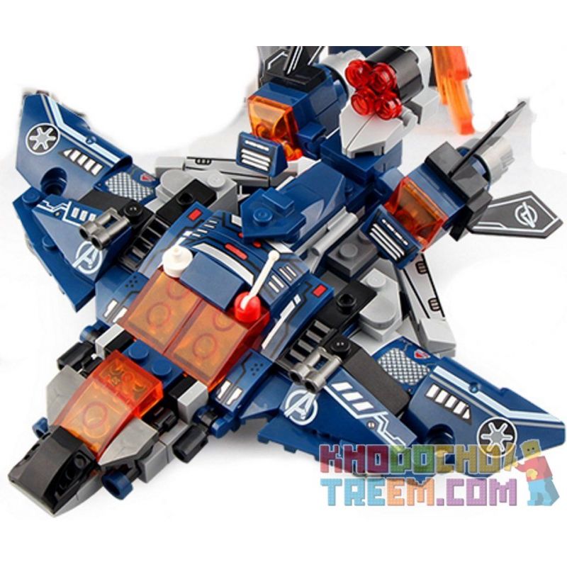 SHENG YUAN SY SY1335 1335 non  MÁY BAY CHIẾN ĐẤU KIỂU KUN 8 TỔ HỢP bộ đồ chơi xếp lắp ráp ghép mô hình Marvel Super Heroes HEROES ASSEMBLE Siêu Anh Hùng Marvel 331 khối