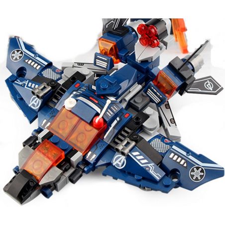 SHENG YUAN SY SY1335 1335 non  MÁY BAY CHIẾN ĐẤU KIỂU KUN 8 TỔ HỢP bộ đồ chơi xếp lắp ráp ghép mô hình Marvel Super Heroes HEROES ASSEMBLE Siêu Anh Hùng Marvel 331 khối