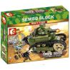 SEMBO 101269 non  XE TĂNG CHIẾN ĐẤU bộ đồ chơi xếp lắp ráp ghép mô hình Empires Of Steel Đế Chế Thép 368 khối