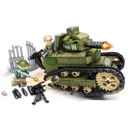 SEMBO 101269 non  XE TĂNG CHIẾN ĐẤU bộ đồ chơi xếp lắp ráp ghép mô hình Empires Of Steel Đế Chế Thép 368 khối